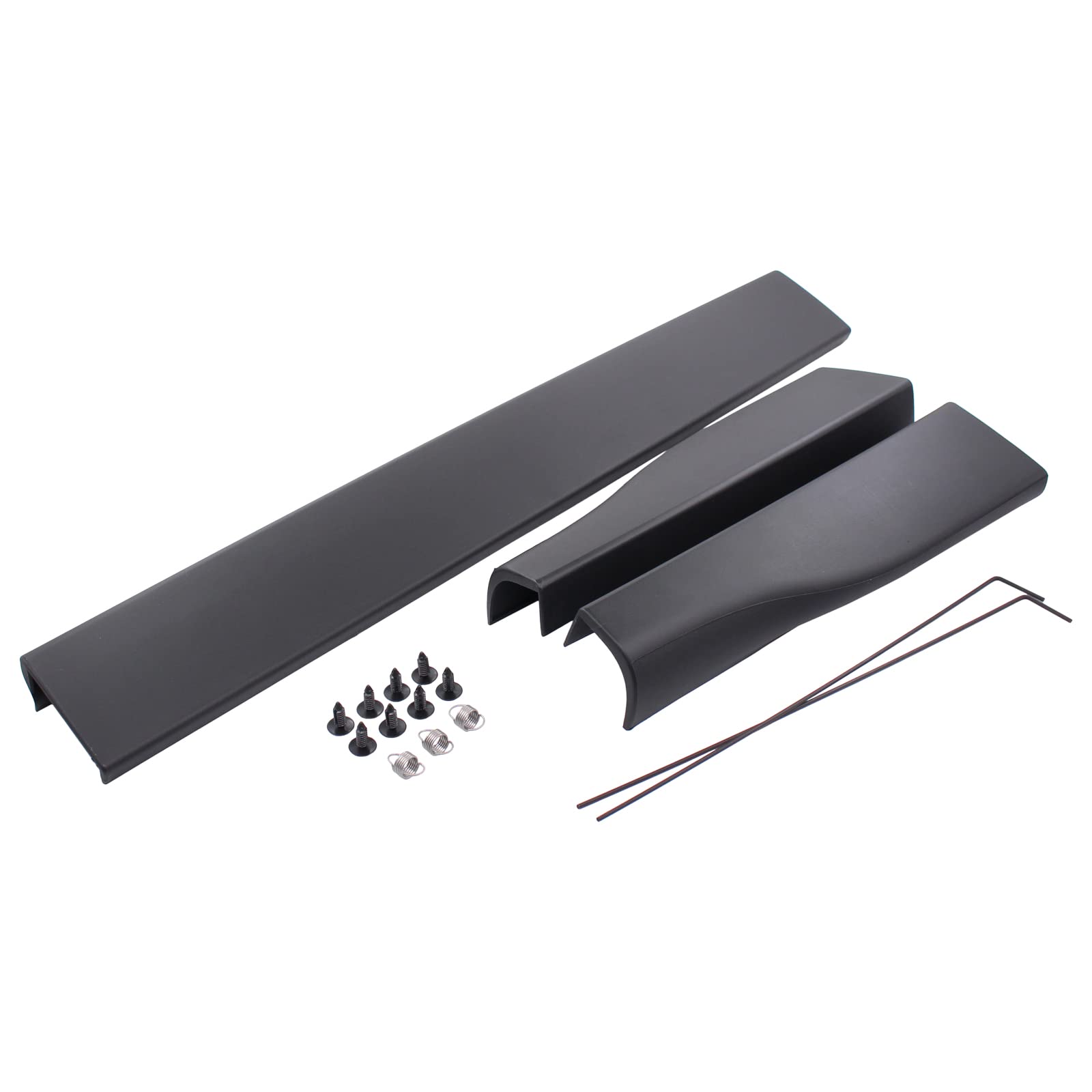 MOTOKU Set of 3 Flexible Step Tailgate Molding Trim Cap for Ford F-250 F-350 F-450 F-450 Super Duty 2008-2018