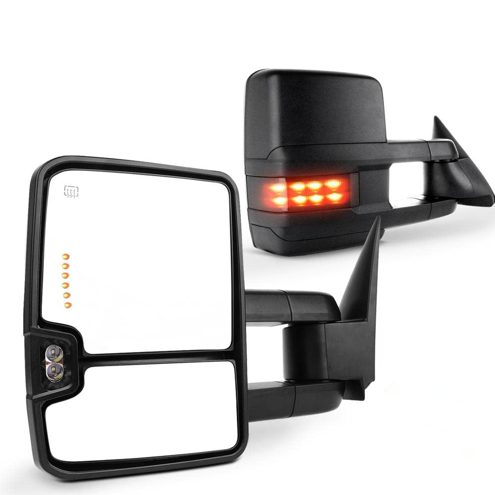 SCITOO Towing Mirrors Exterior Mirrors for Chevy for GMC 2003-2006 for Silverado/for Sierra (07 Classic Models) Pair Tow Mirrors