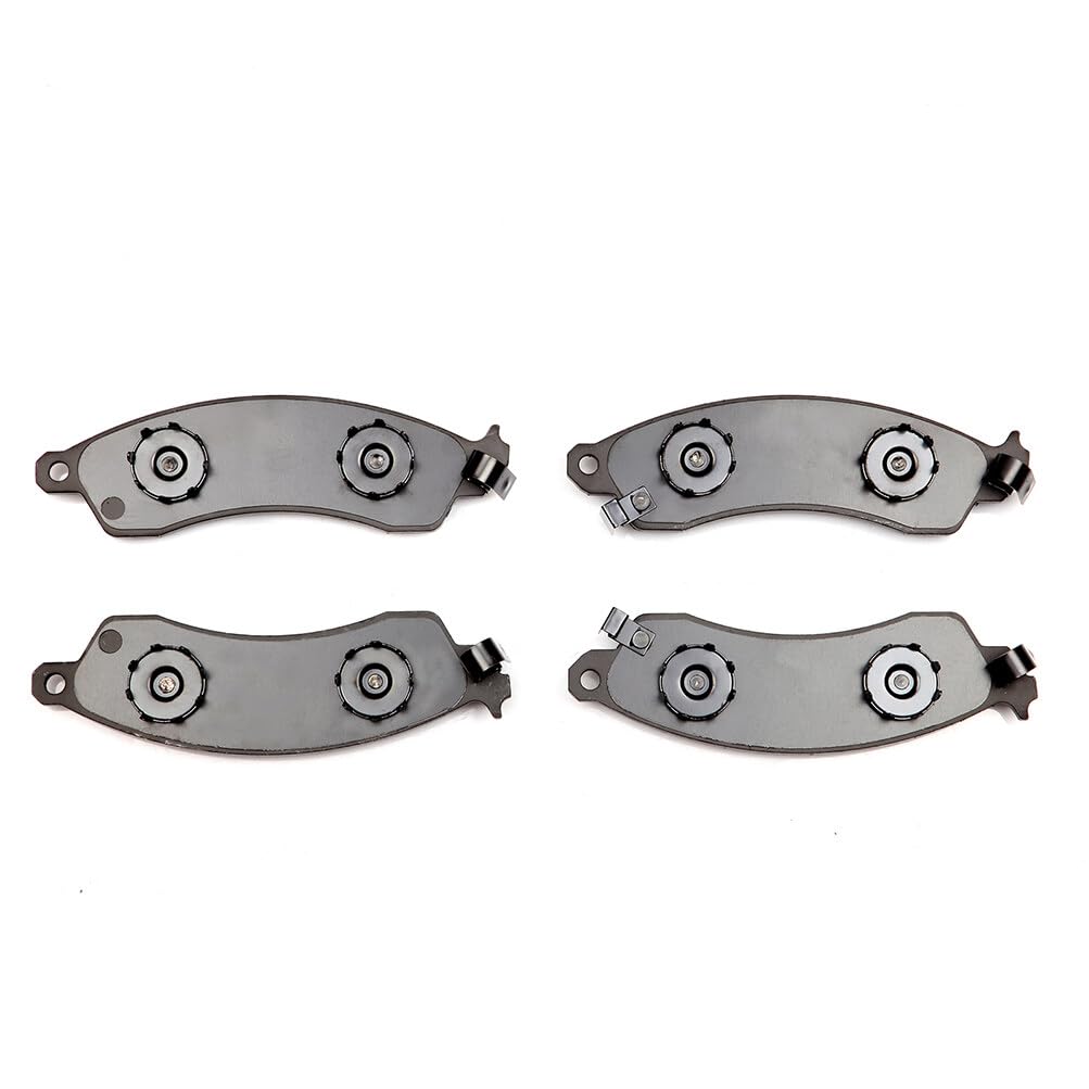Automuto 4Pcs Front Semi-Metallic Disc Brake Pads Set D412 For Chevrolet Camaro 1988-1991,For Chevrolet Corvette 1988-1996,For P