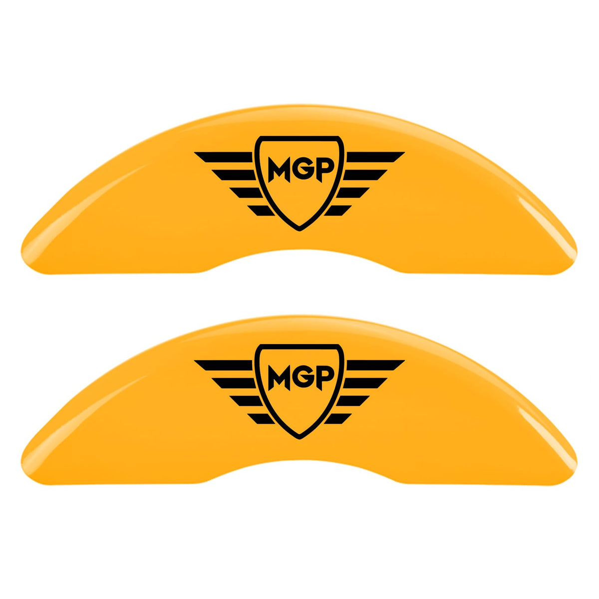 MGP Brake Caliper Covers for Tesla Model 3 (2017-2023) Fits 18   + Wheels - Yellow Powder Coated Finish, Engraved Black MGP Logo