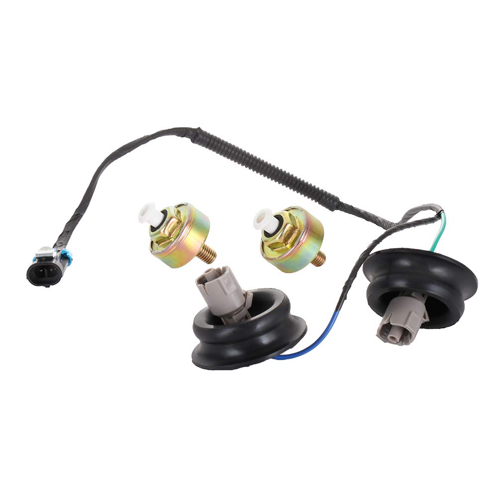 ROADFAR Knock Detonation Sensors with Harness Replace 12589867 for 2002-2007 for Cadillac Escalade 1999-2006 for Chevrolet Silve