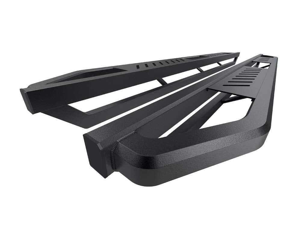 Aps 6.5In Side Armor Stainless Steel Running Boards Compatible With Chevy Silverado Gmc Sierra 1500 2007-2018 Crew Cab & 2500 3500 Hd 2019 Crew Cab (Exclude 07 Classic) Nerf Bars
