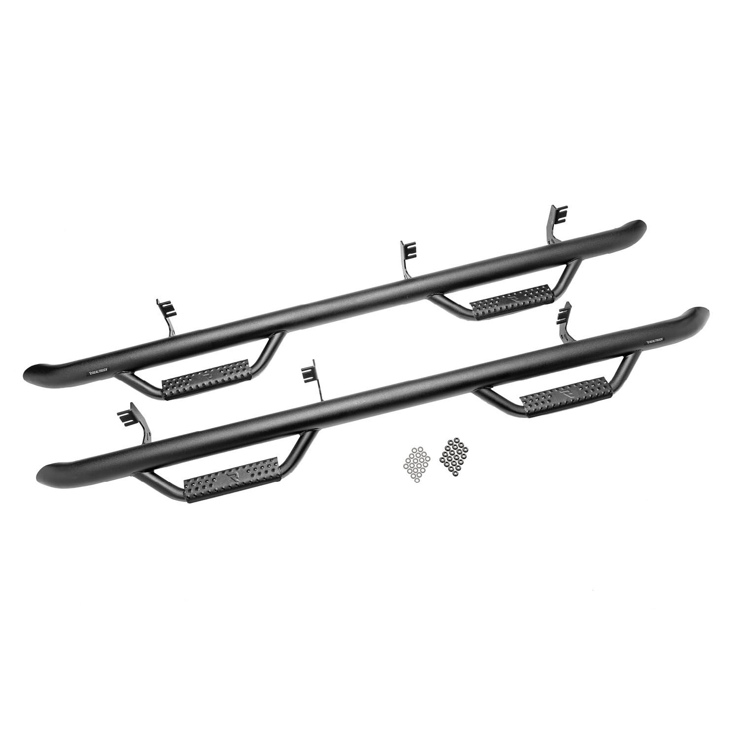 RealTruck Nerf Steps for RAM | Cab Length, Heavy Duty Steel, Textured Black | D0973QC-TX | Fits 2009-2015.5 RAM 1500 Quad Cab, S
