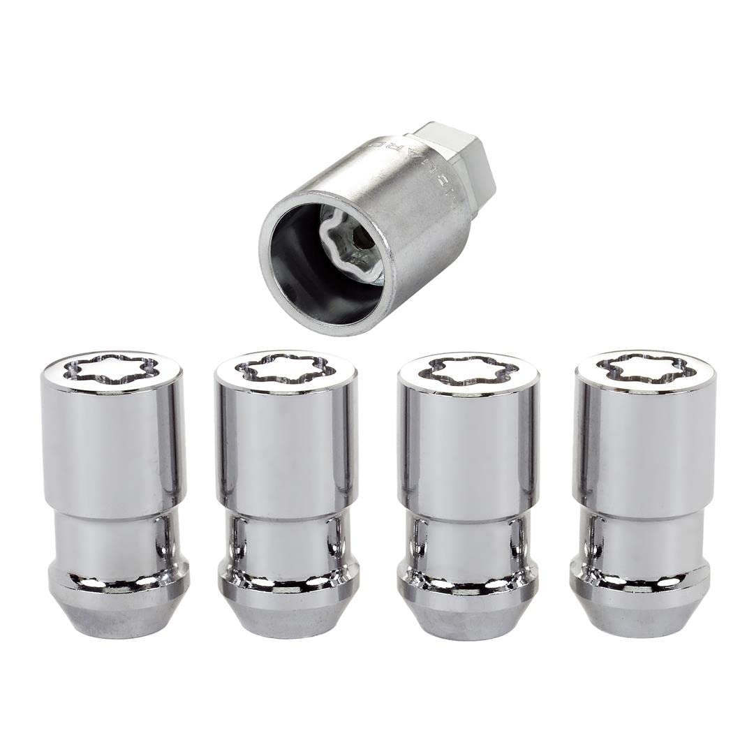 Mcgard 24198 Chrome Cone Seat Wheel Locks (1/2 - 20 Thread Size) - Set Of 4