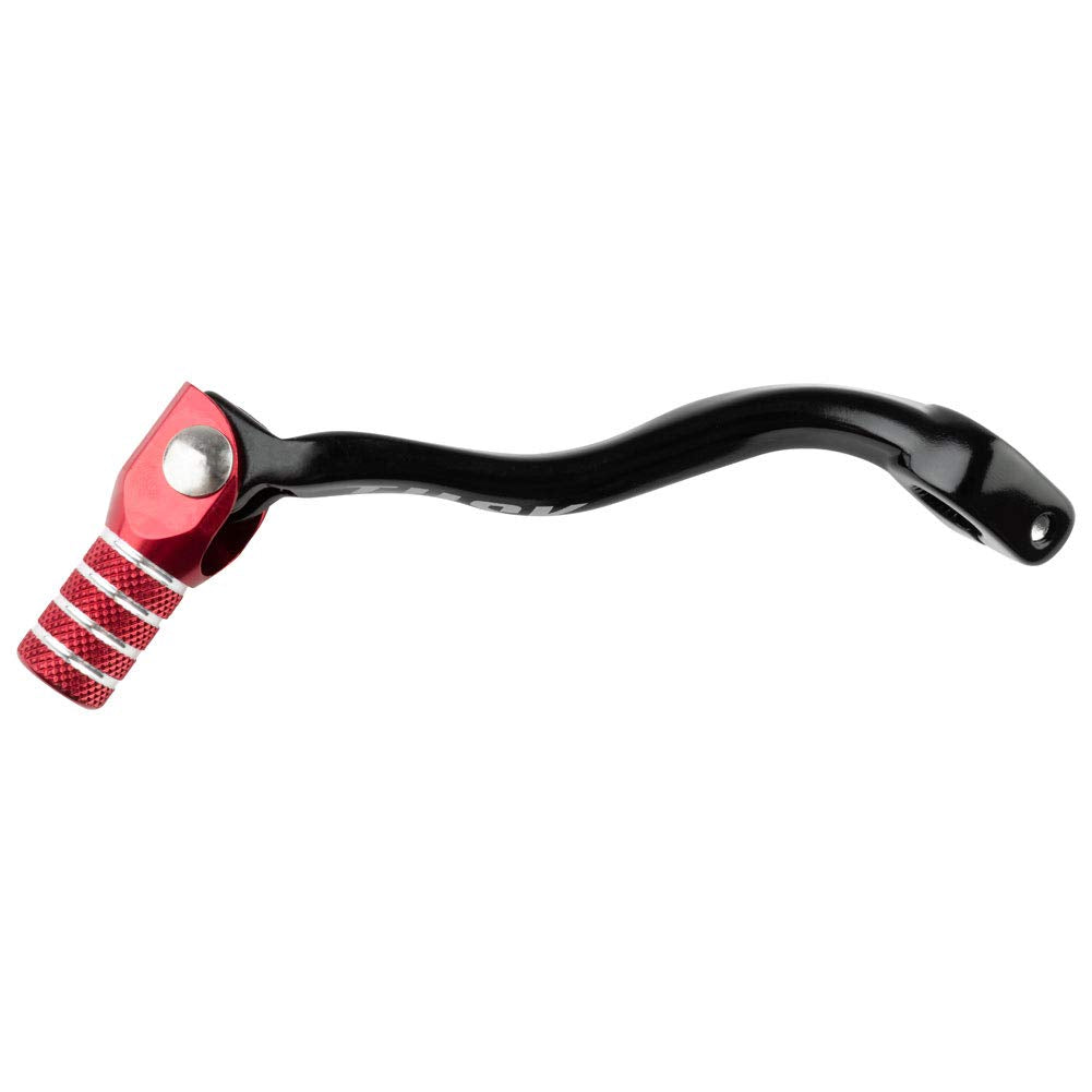 Tusk Folding Shift Lever Black/Red Tip - For Honda Cr125, Cr250, Cr500