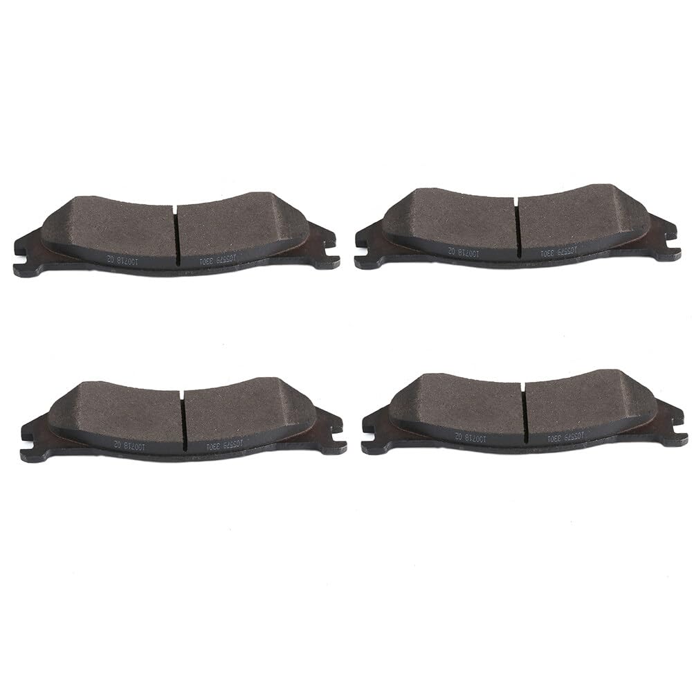 Automuto 4Pcs Front Semi-Metallic Disc Brake Pads Set D966 For Dodge For Durango 2003-2006,For Dodge Ram 1500 2002-2005