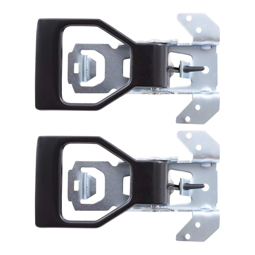 AutoandArt Brock Replacement Pair Set Inside Interior Black Door Handles Compatible with Camaro Fiero Firebird Grand Am 20220728 20531544
