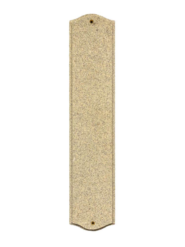 QualArc Ridgecrest Arch Sand Granite Natural Stone Color Solid Granite Address Plaque
