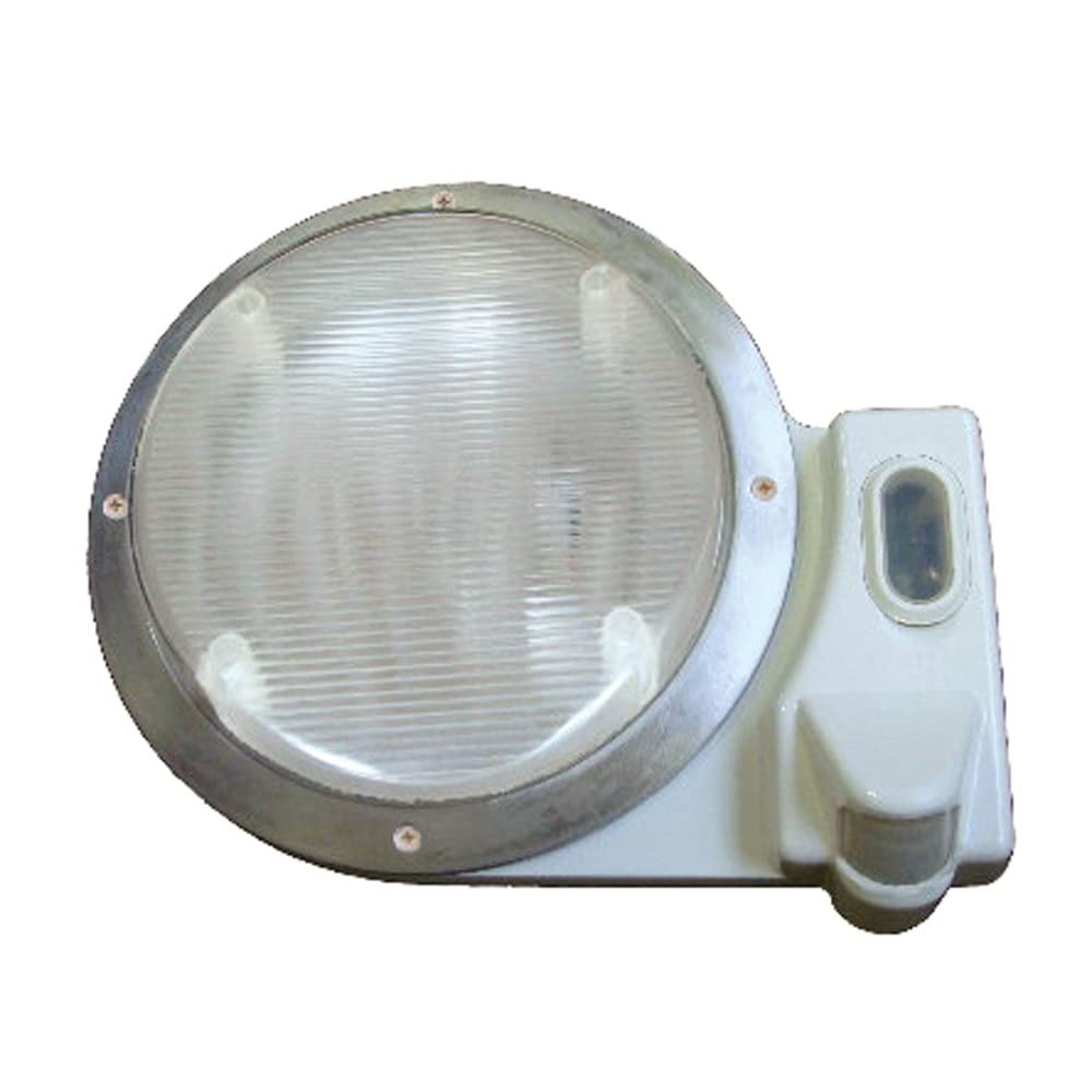 Starlights, Inc. (STB2M) Starlights SL-2000 Smart Light 2000 12-Volt Round Exterior Motion Light, White