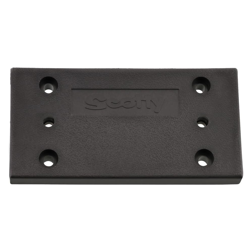 Scotty #1037 Mounting Plate Only For #1025 Right Angle Bracket,Black
