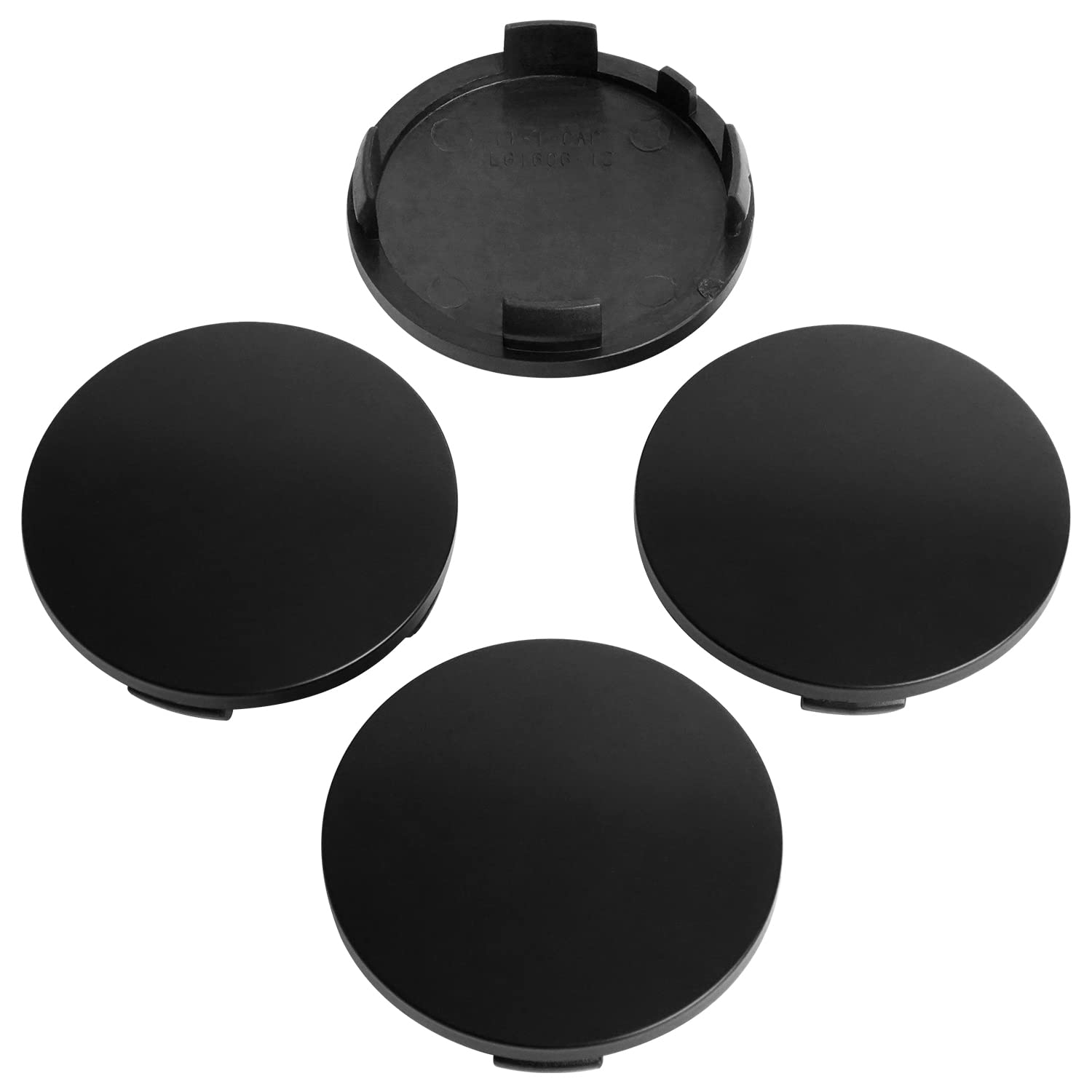 Kitspro 2.4Inch 60Mm Wheel Center Caps , Pack Of 4 (Matte Black, Outer 60Mm , Inner 56Mm)