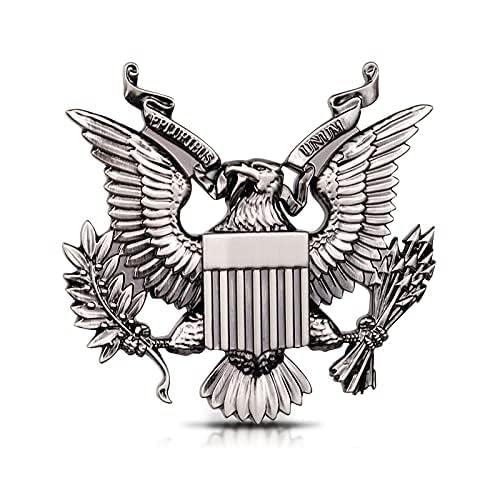 United States Military Us Army Metal Car Emblem Sticker Decal (Gun Color)