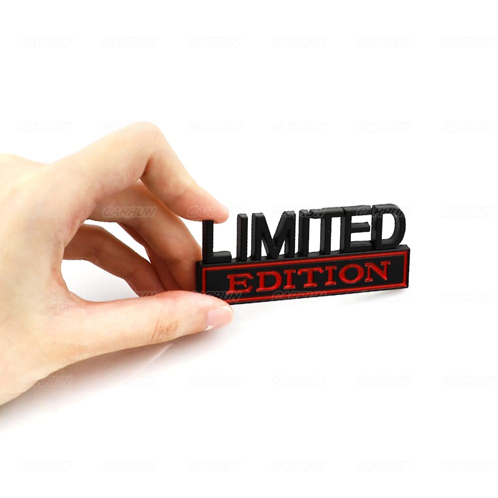 Carrun 2X Limited Edition Emblem Small Size Car Side Rear Front Hood Trunk Door Fender Bumper Metal Badge 3D Cr-2Limited Cr-2Lim