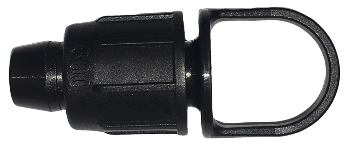 Usa Made - 5 Pack Premium 1/2 Inch Id .510 - .580" Drip Tape Irrigation Tubing 16Mm Plug With Loop Perma-Loc Connector Locking Fitting - Fits Brands Rainbird, Netafim, Dig, Etc. 17Mm