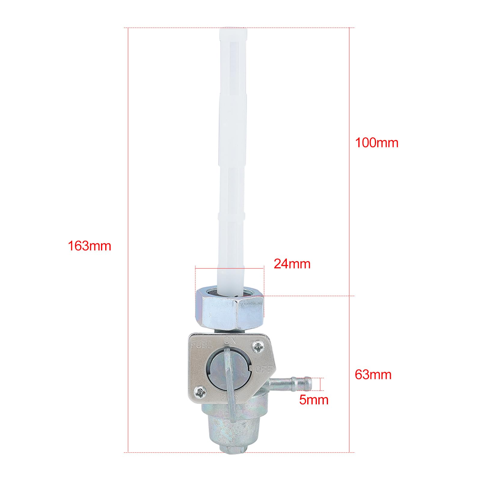Savior Petcock Fuel Tank Shut Off Valve for Honda ATC250ES ATC250SX ATC350X TRX250 TRX300 - Replacement Parts for 1985-1988 Models