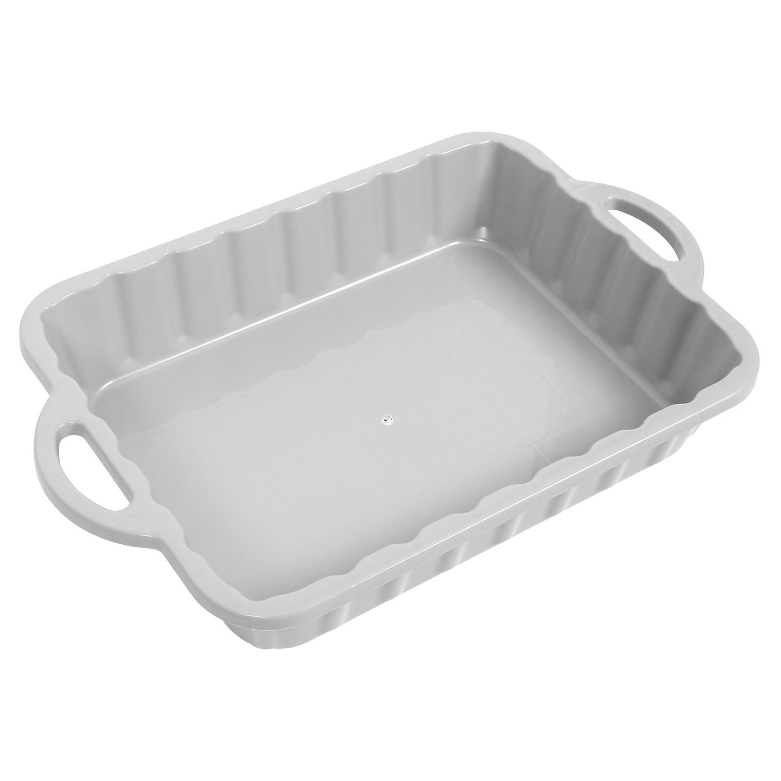 CALLARON 23.5'' Car Oil Drain Pan - Heavy Leakproof Oil Collector Pan, Plastic Large Transmission Drain Pan, White Changing Oil 