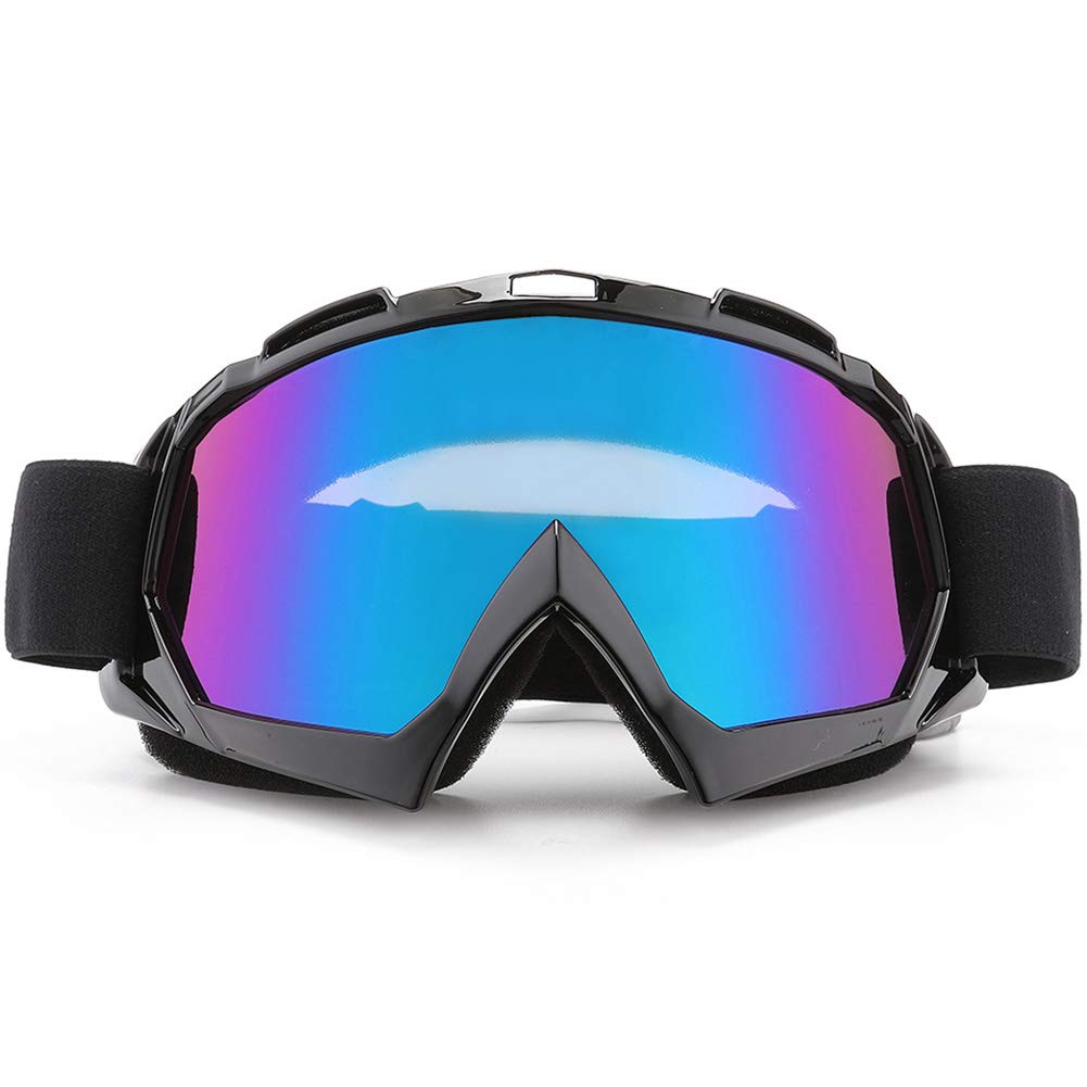 Sposune Dirt Bike Goggles - Uv400 Motorcycle Motocross Riding Goggles - Windproof, Dustproof For Adults Men Women Youth