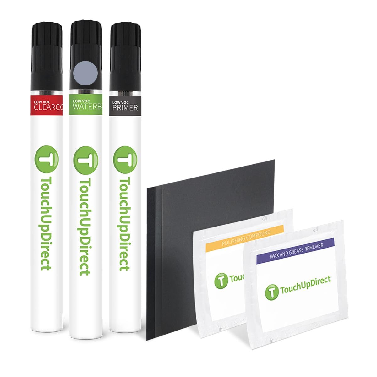 Touchupdirect B71/Wb71 Lime Rock Gray Compatible With Bmw Exact Match Touch Up Paint Brush - Platinum Kit