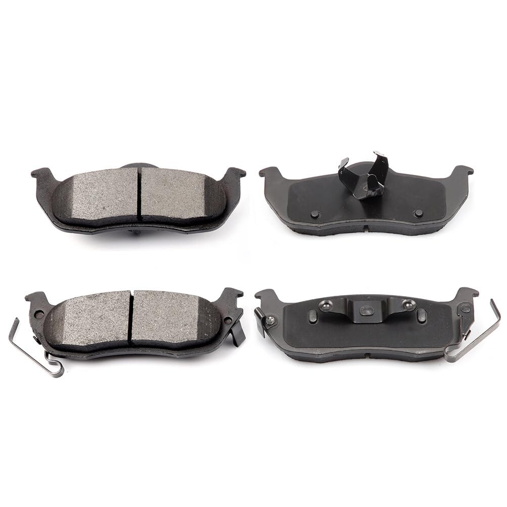Eccpp D1041-7945 4Pcs Rear Semi Metallic Disc Brake Pad Set Fit For Nissan Armada 2005-2015 2017-2018,For Nissan Pathfinder Arma