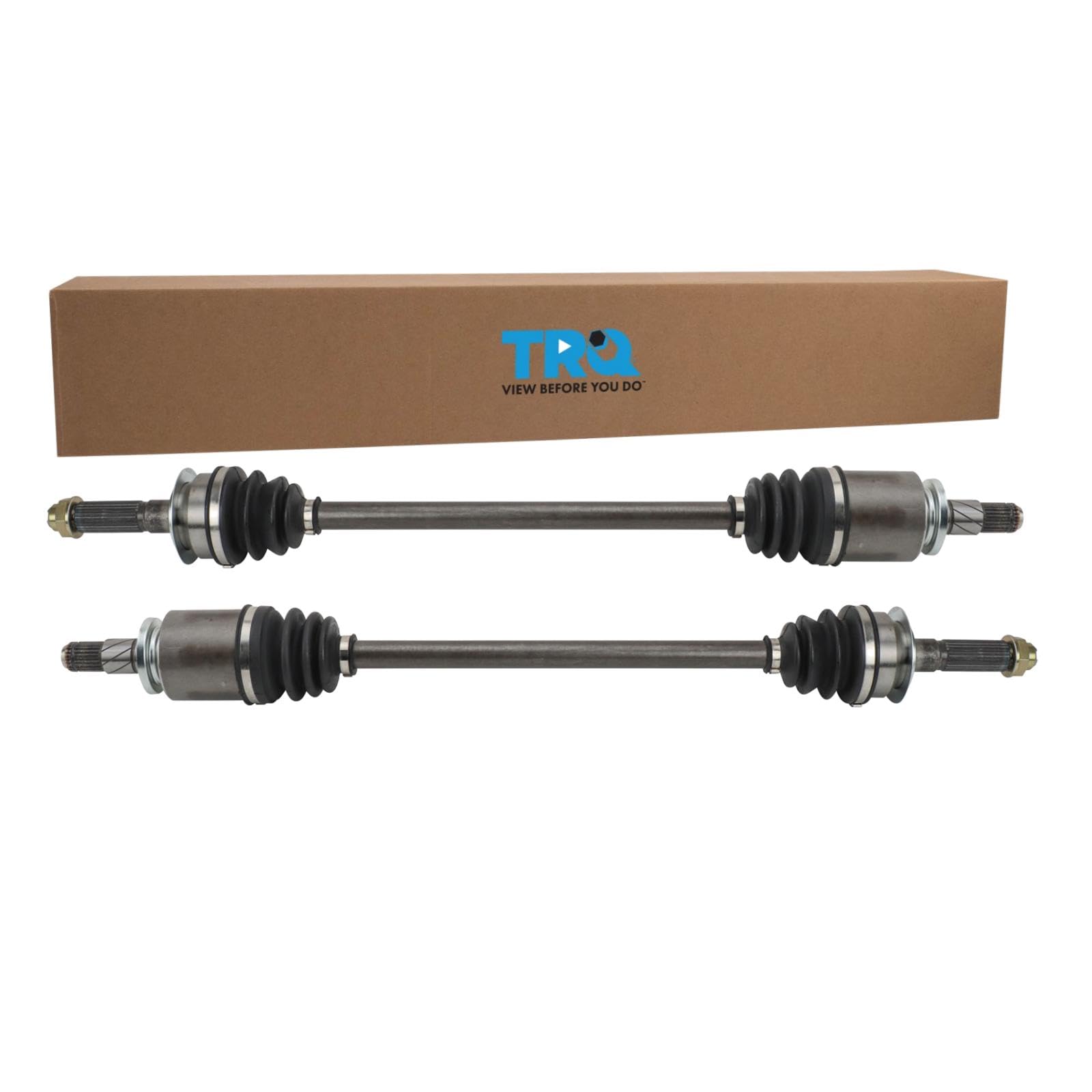 TRQ Rear CV Axle Shaft Assembly Set Compatible with 2009-2018 Subaru Forester 2011-2014 Impreza 2010-2014 Legacy Outback