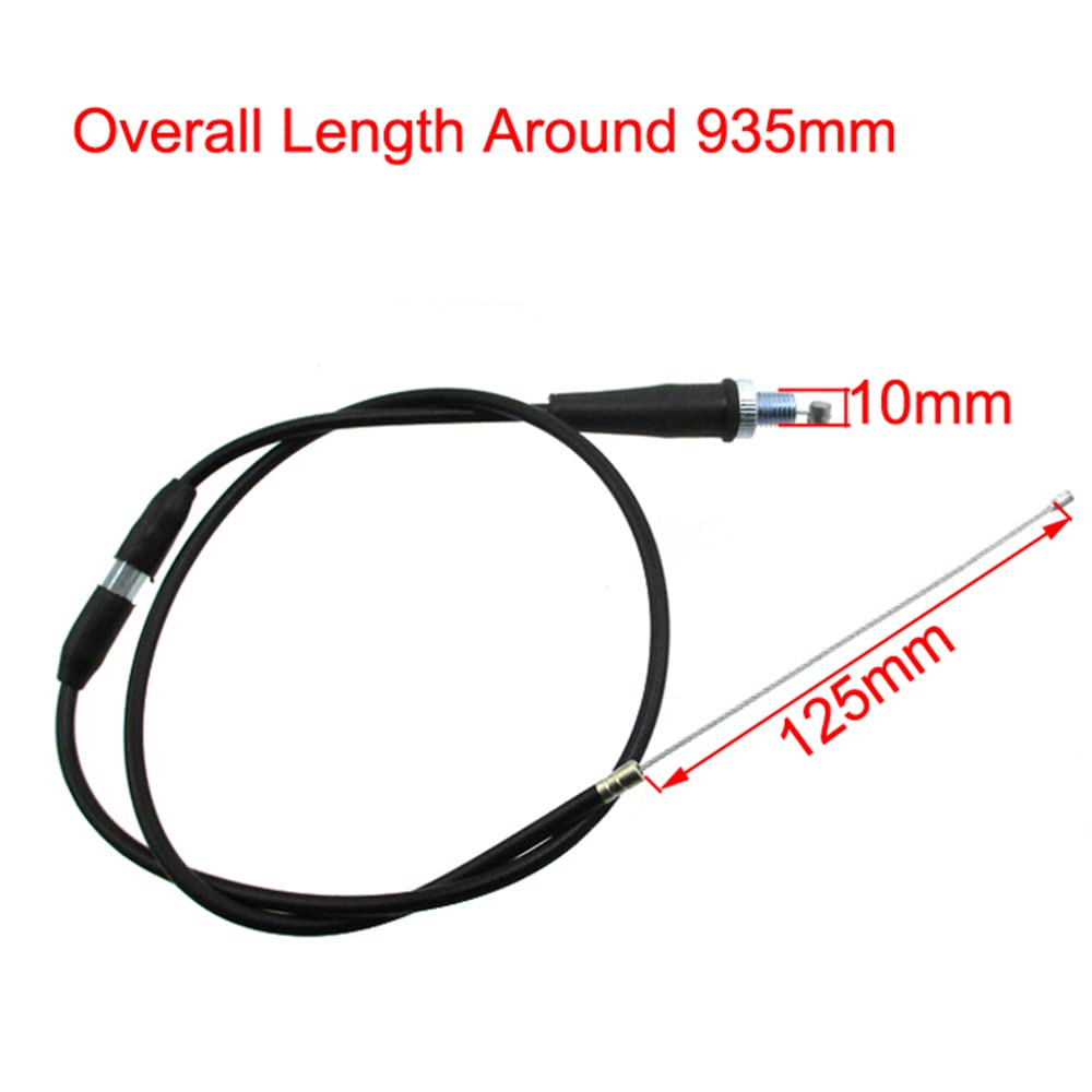 Dj-Motor 37 Inch Throttle Cable Adjustable For Chinese 50Cc 70Cc 90Cc 110Cc 125Cc 140Cc 160Cc 190Cc Pit Dirt Bikes Thumpstar Explorer Braaap Atomic Pitpro Pitster Pro Dhz Ssr Apollo