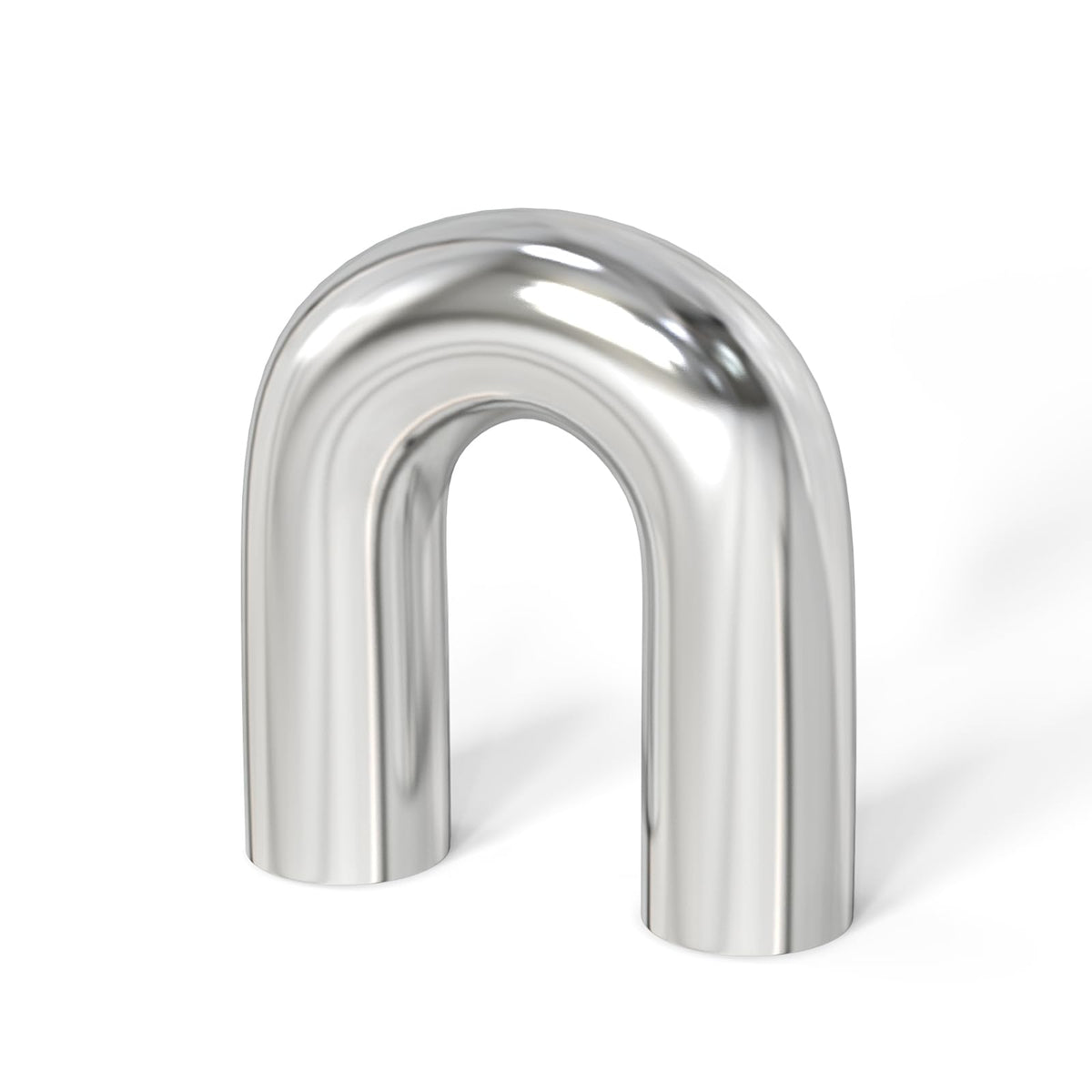 Gasher 1Pcs Intercooler Pipe Aluminum 180 Degree Elbow Alloy Tube 2.5''Od, Leg Length 4'' (100Mm), For Intake And Cooling System