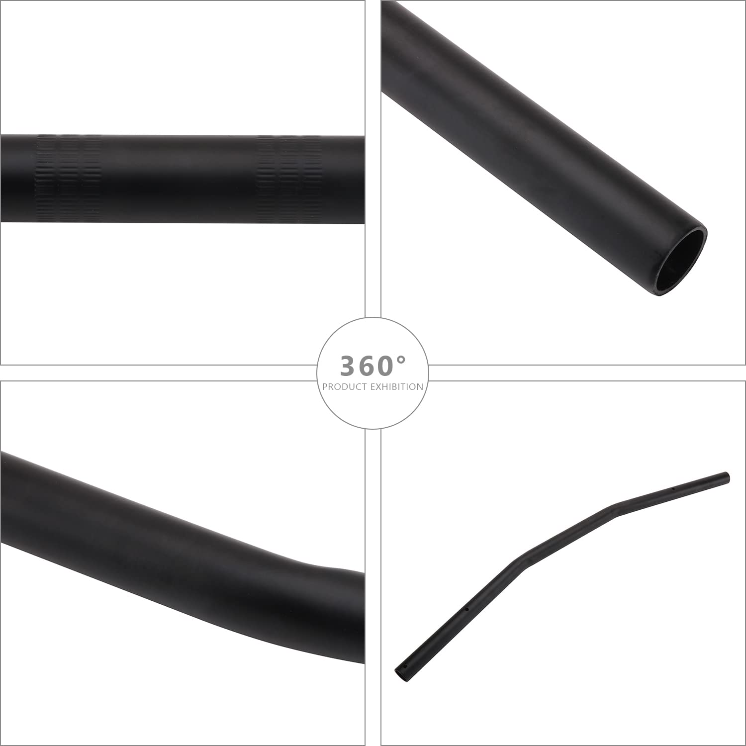 Motorcycle Drag Bars Handlebars 22Mm 7/8' Universal For Bobber Cafe Racer Sportster Cruiser Xl 883 1200 Custom Chopper Softail Dyna Street Bob Black