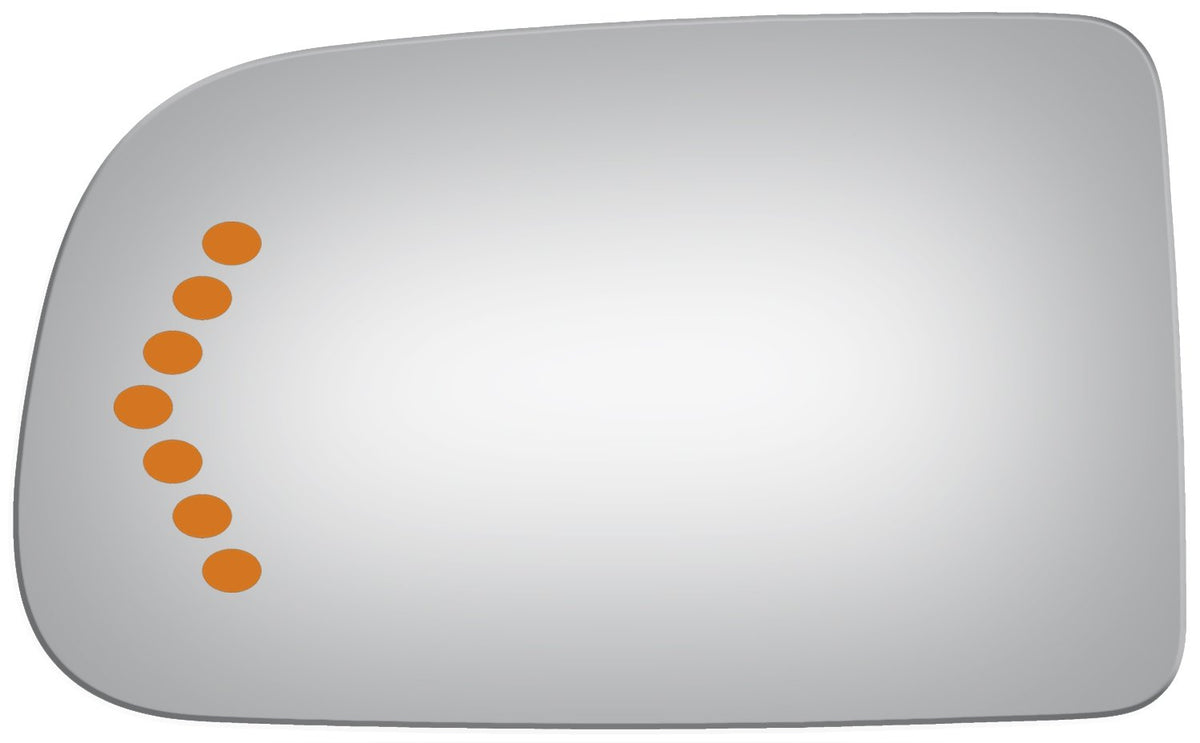 Burco 4001S Flat Driver Side Replacement Mirror Glass for 03-04 Chevy Silverado 2500, 03-04 GMC Sierra 2500, 03-05 Chevy Avalanche 1500, 03-05 Chevy Avalanche 2500, 2003-2005 Chevy Silverado