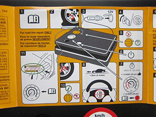 Mopar Tire Service Kit For Temporary Seal Of One Tire & Inflator New Oem