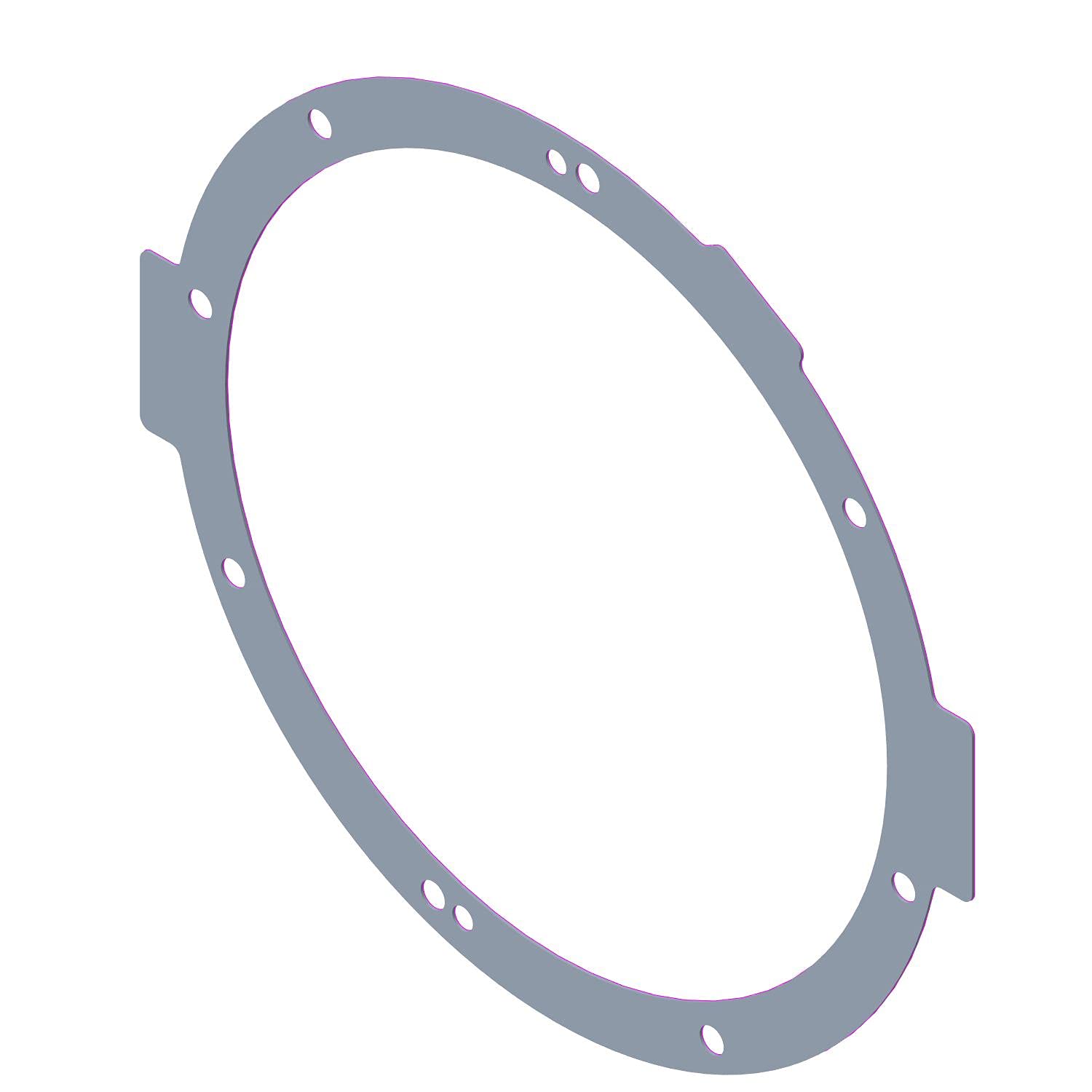 Polaris Atv Stator Cover Gasket, Genuine Oem Part 5813680, Qty 1