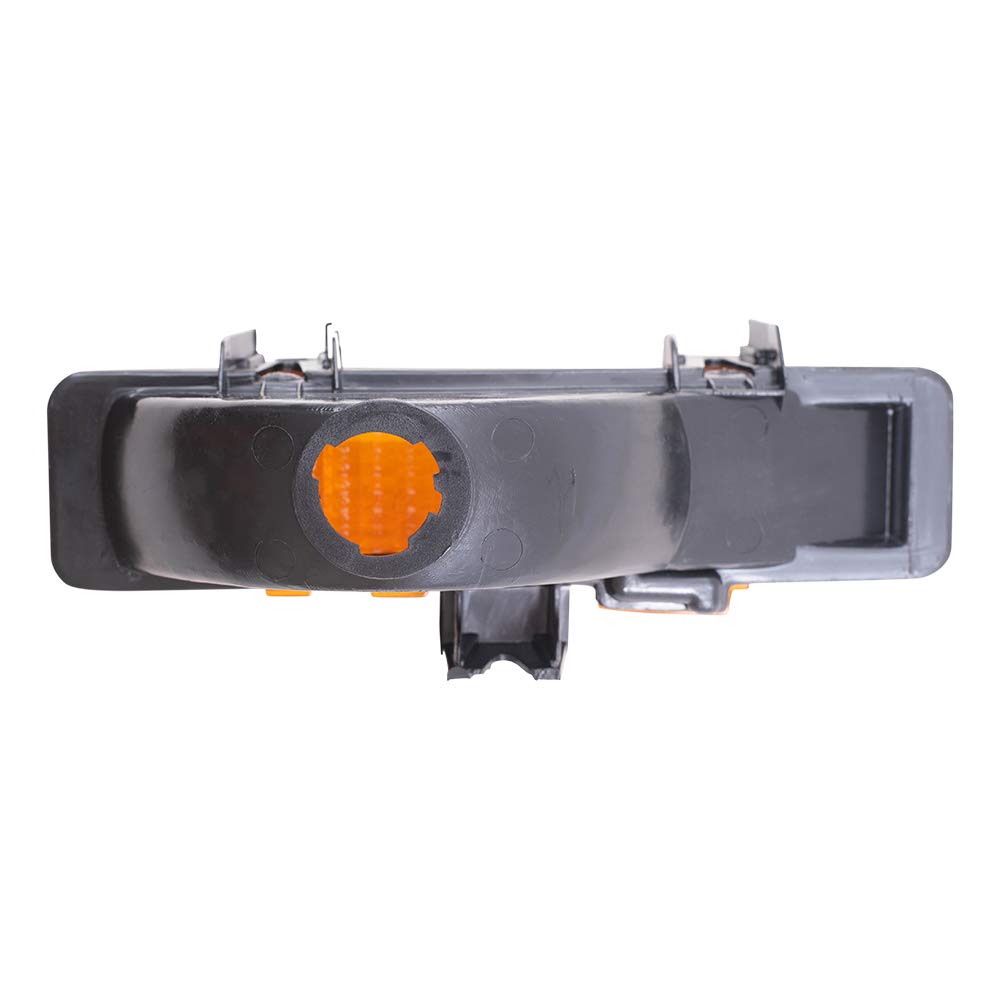 Brock Replacement Driver and Passenger Set Park Signal Front Marker Lights Compatible with 1982-1993 S10 S15 Pickup Truck 5976643 5976644