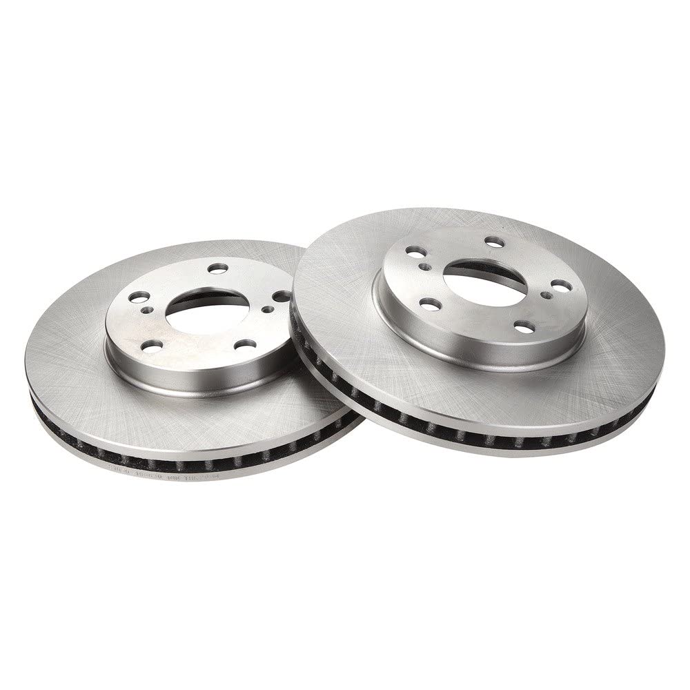 Trq Front Brake Rotors Set Vented Compatible With 1992-2001 Lexus Es300 1995-2004 Toyota Avalon 1992-2006 Camry 1998-2003 Sienna