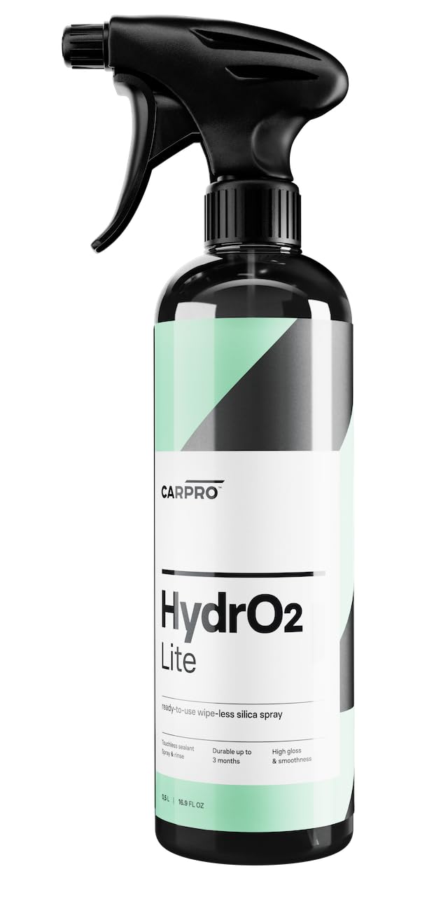 Carpro Hydro2 Lite Touchless Silica Sealant - Spray-On And Rinse-Off Automotive Paint Sealant - Ready To Use Formula - Liter With Sprayer (34Oz)