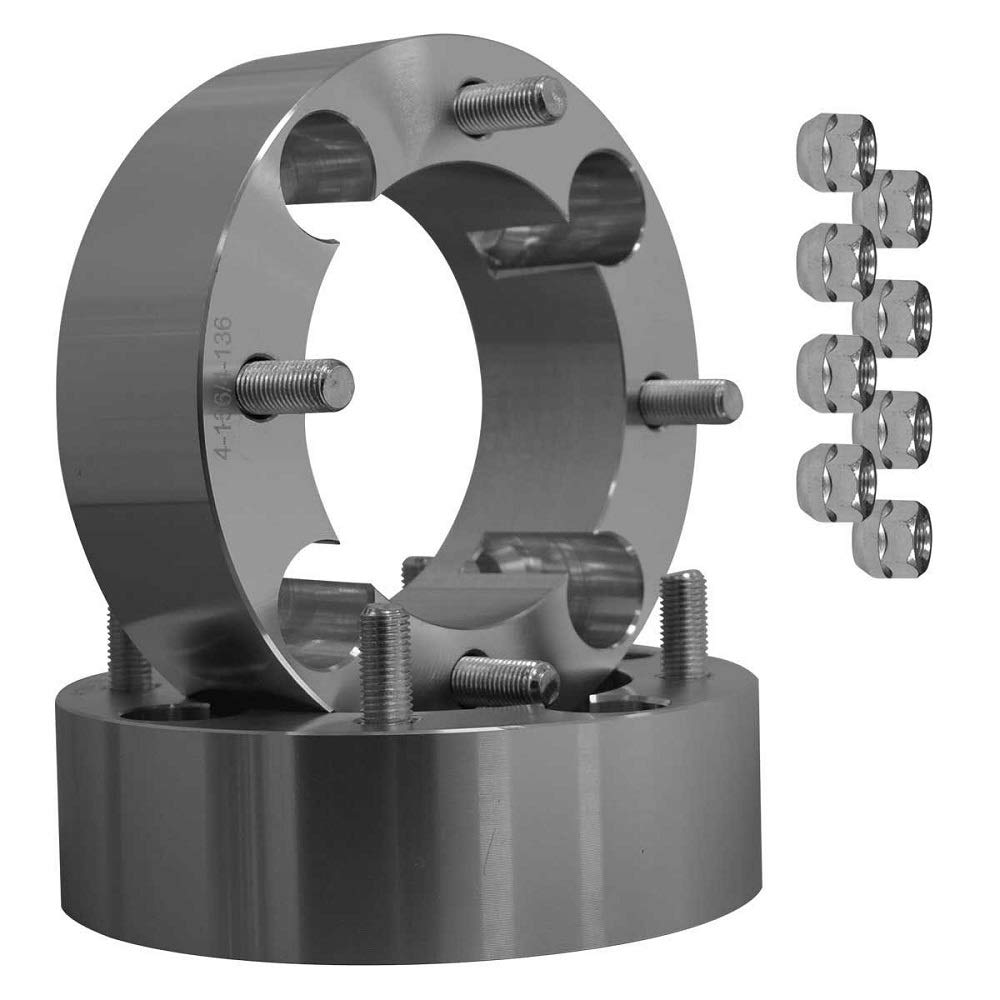 Superatv 2' Aluminum Heavy Duty Wheel Spacers For Can-Am Maverick X3-4/137 Bolt Pattern - Pair