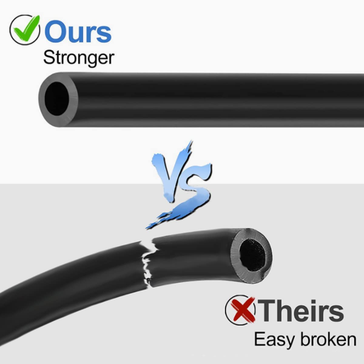 Auceli 17 Pcs Set Windshield Washer Hose Kit, 12 Pcs Hose Connectors, 5M Washer Fluid Hose, 2 Fan Nozzles, 2 Rubber Gaskets, Con