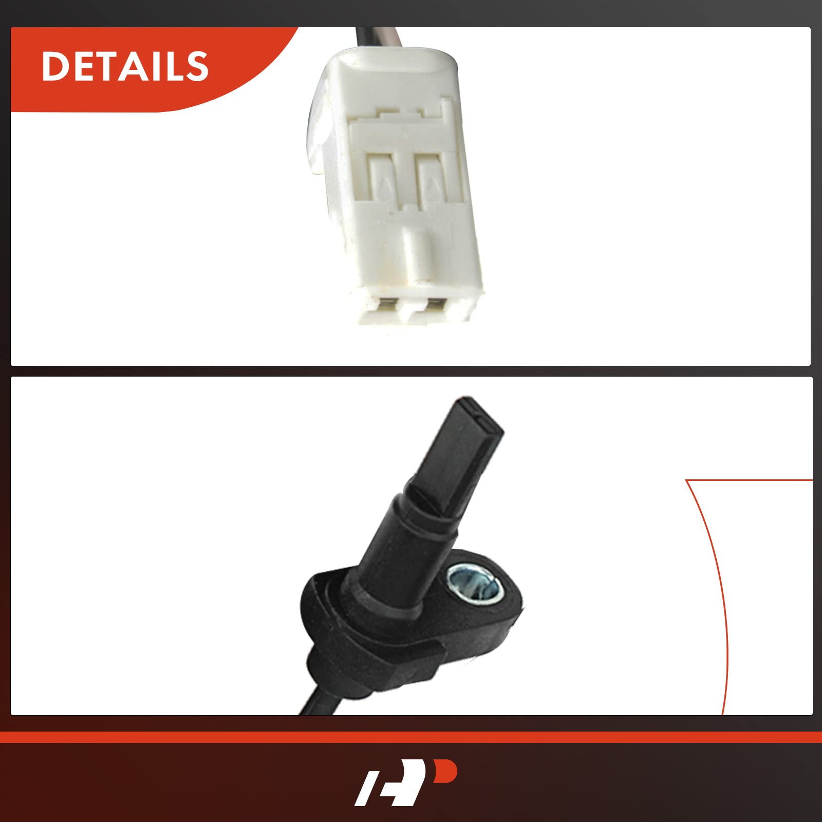 A-Premium ABS Wheel Speed Sensor Compatible with Toyota Models - RAV4 2006 2007 2008 2009 2010 2011 2012, 4WD - Rear Right Passenger Side, Replace# 89545-42040, 8954542040