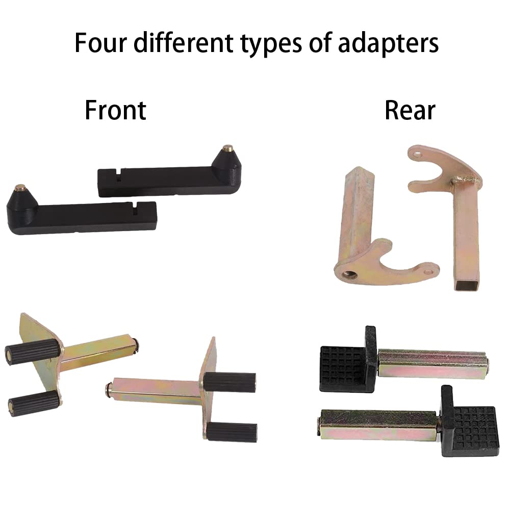 Moto4U Motorcycle Front & Rear Stand, Front Rear Combo Stand Universal Wheel Lift Stand Swingarm Spool Lift Stand Paddock Stand (Big Wheel)