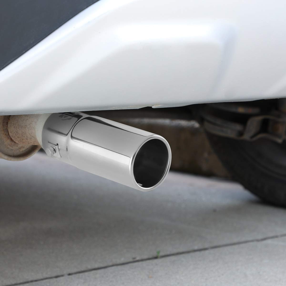 Exhaust Tip - To Fit 1.5 To 2 Inch Exhaust Tail Pipe Diameter- Stainless Steel To Give Chrome Effect - Car Muffler Tips
