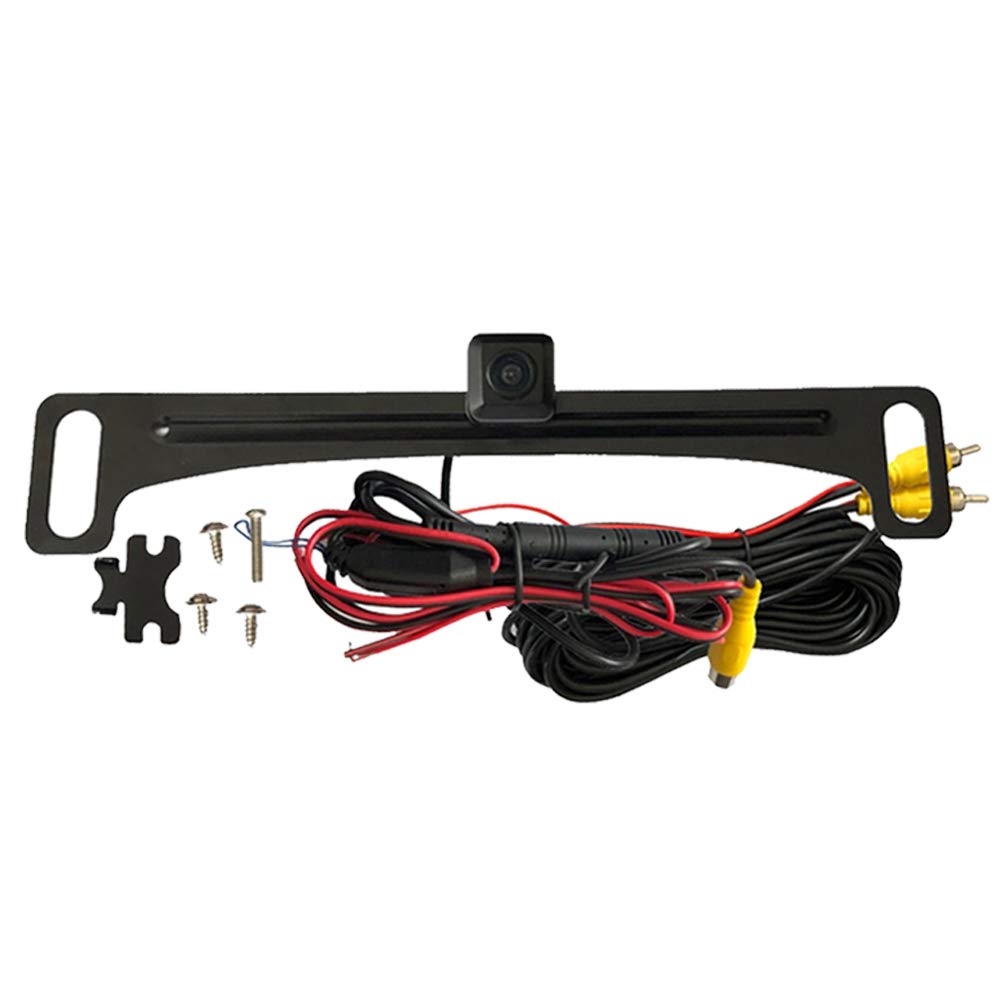 Voxx Acam4 Hd Wide Angle License Plate Mounted Backup Camera - Parking Lane Display Option - High Light Sensitivity For Nighttim