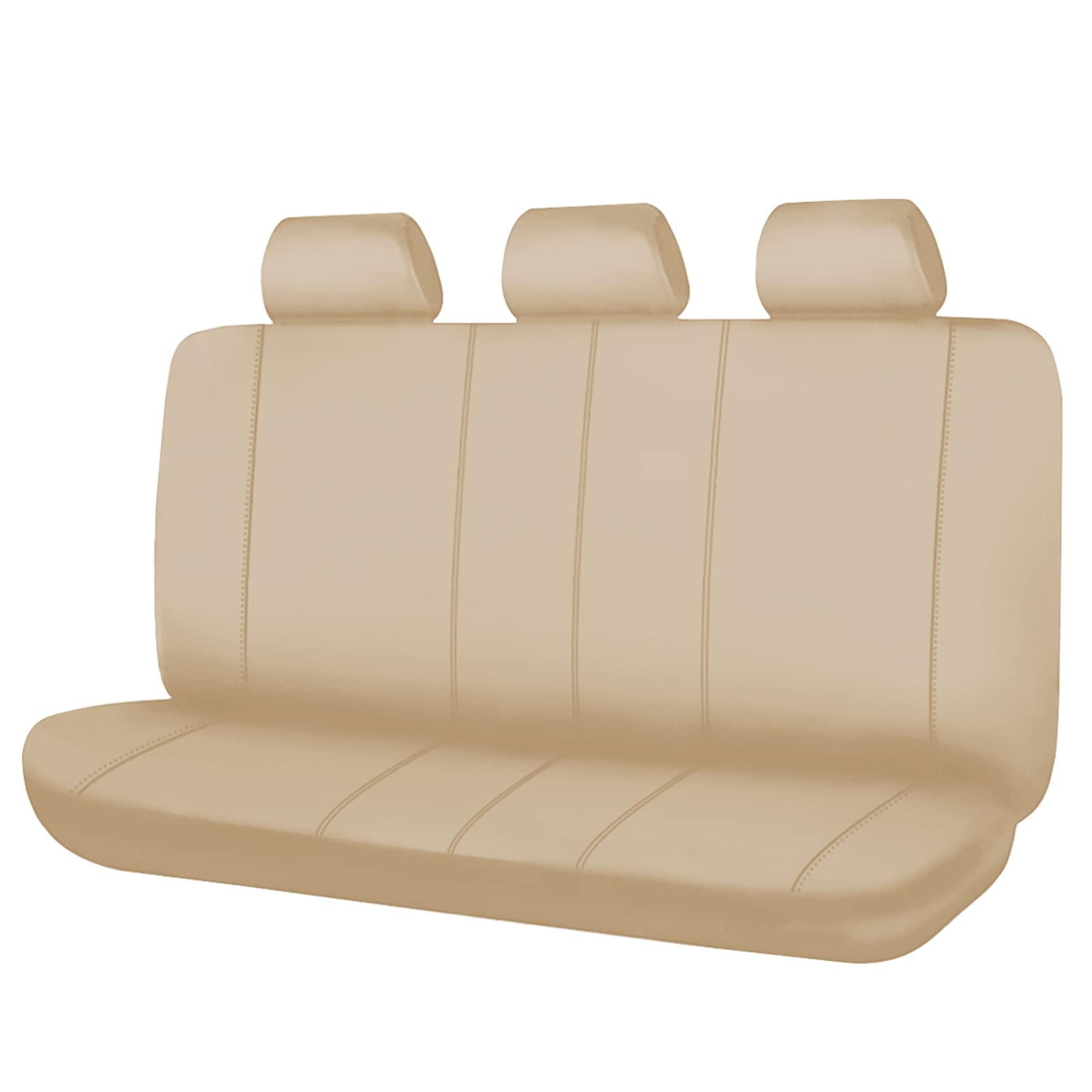 Flying Banner Rear Bench car seat Covers car seat Protectors Split 40/60 50/50 60/40 (Solid Beige, Value)