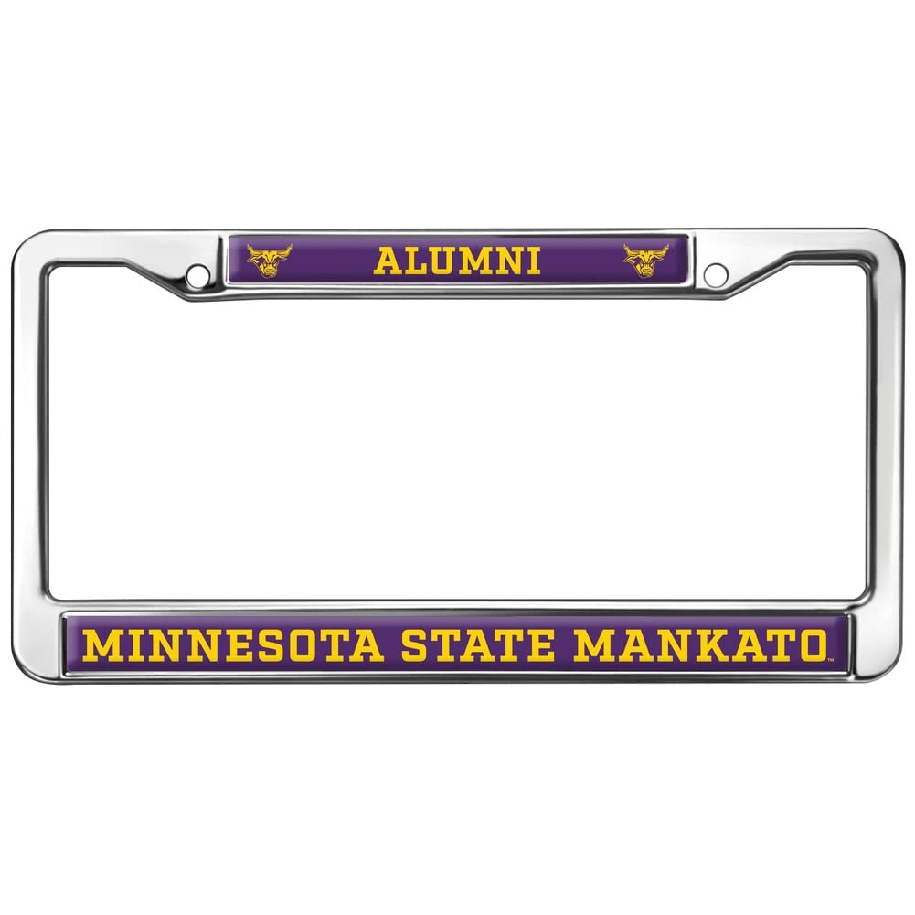 Mankato Alumni Logo Full Size Standard License Plate Metal Frame