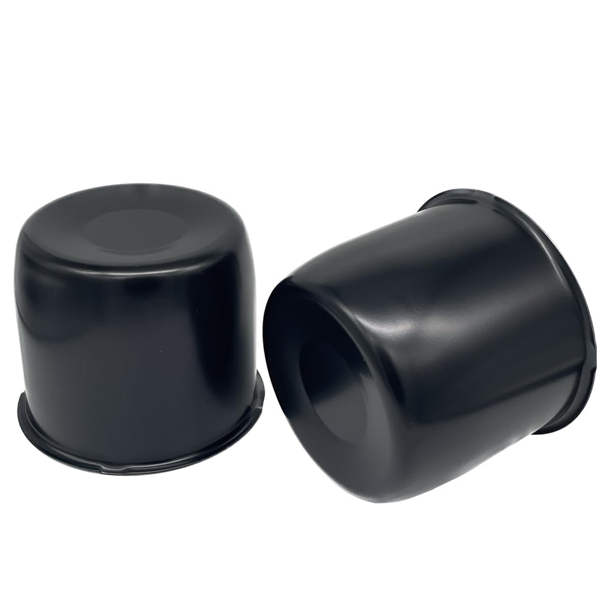 AYZH 2 Pack 4.25 Inch Center Caps Push Through for Trailer Truck RV Wheel Rims 4.25'' Center Bore Black Steel