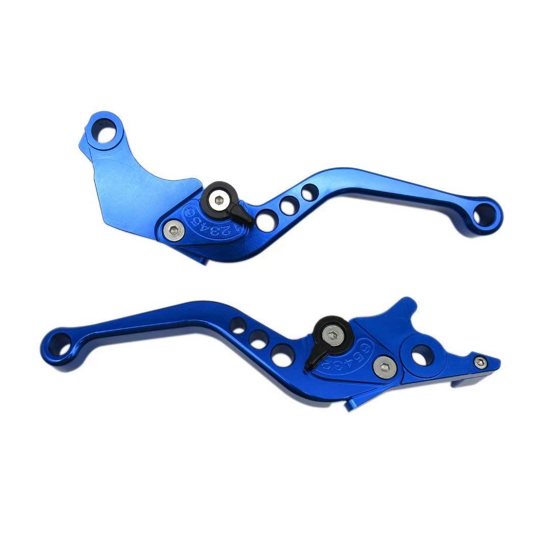 Blue Cnc6 Position Shorty Brake Clutch Lever For Kawasaki Ninja 250R 2008-2012 08 09 10 11 12