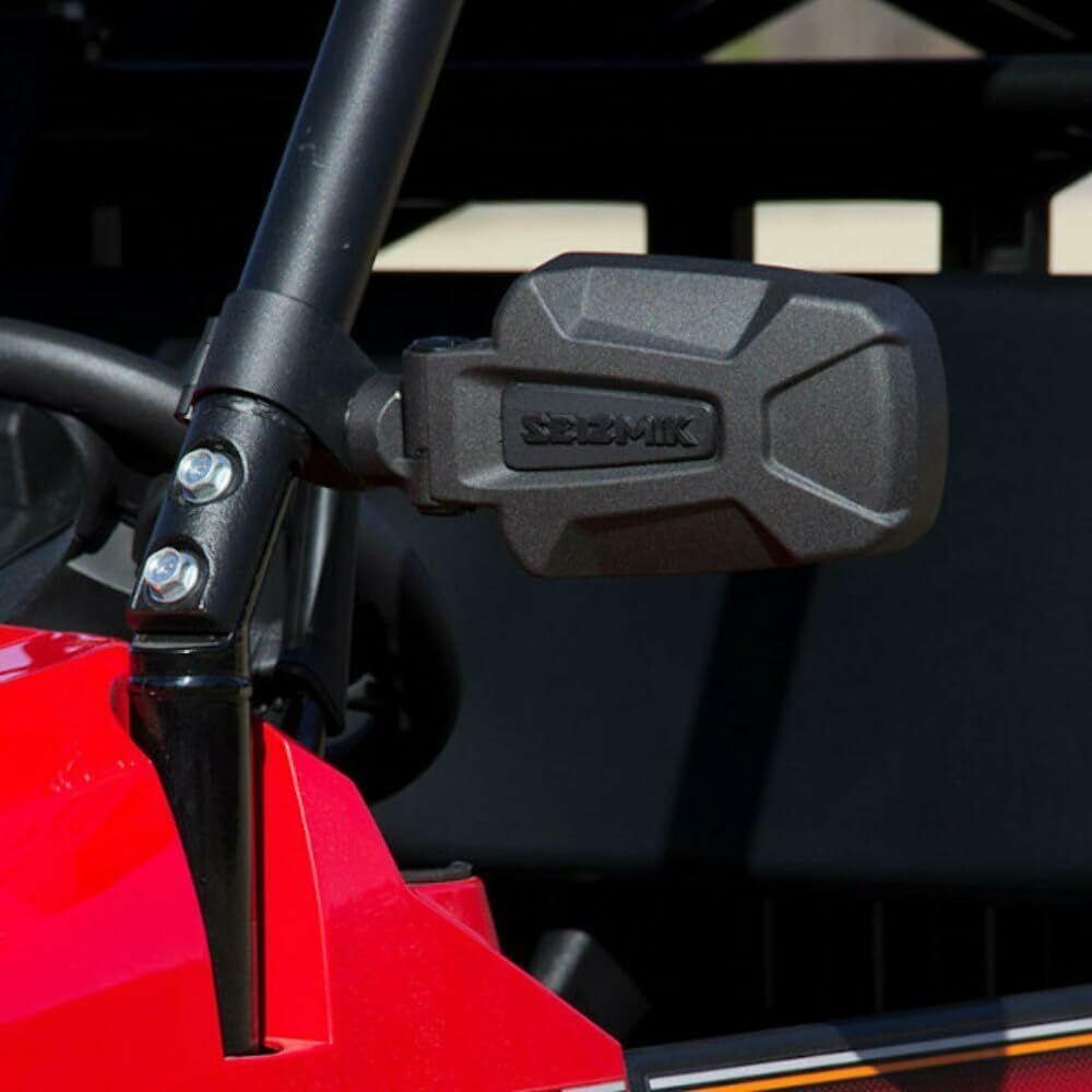 Seizmik Pursuit Utv Side View Mirror For 2 Inch Round Tube Utv Models  Set Of 2  Compatible With Select Yamaha, Can Am, Kawasaki