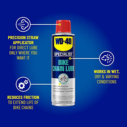 WD-40 All Conditions Bike Chain Lube and Chain Cleaner/Degreaser