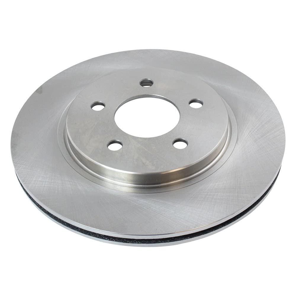 Trq Rear Brake Rotors Set Solid Compatible With 2005-2014 Ford Mustang
