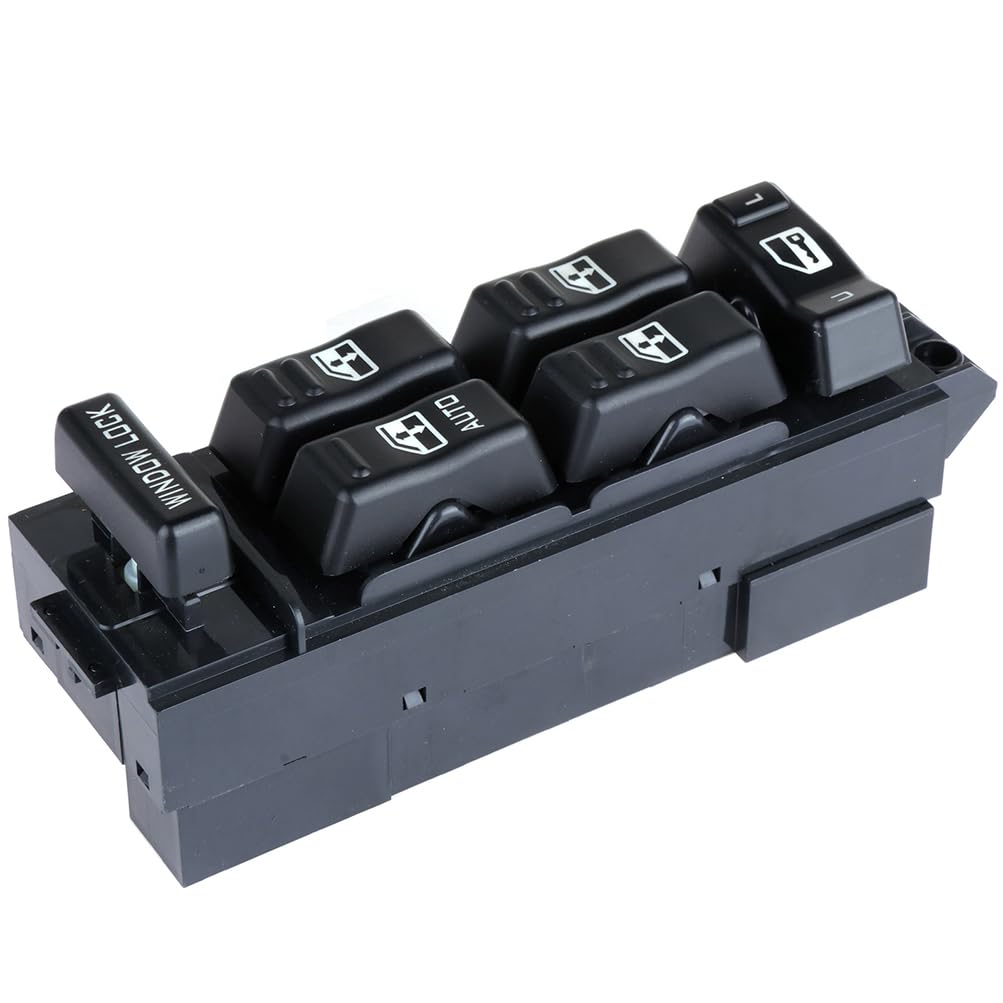 Roadfar Window Switch Power Window Switch Master Control Power Window Switch Front Driver Side Replacement Parts Fits For 2000-2002 Chevrolet 2000-2002 Gmc 15062650