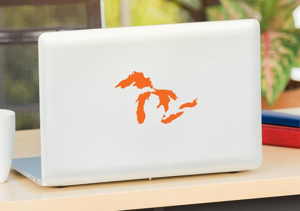 Great Lakes Sticker Michigan Car Decal Premium Heavy-Duty Waterproof Vinyl For Bumpers, Windows, Laptops, Water Bottles Or Coole