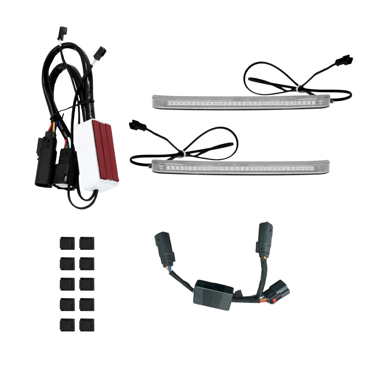 Hdbubalus Motorcycle Saddlebag Tail Brake Lights Led Turn Signal Running Lamp Compatible With Harley Touring Street Road Glide C