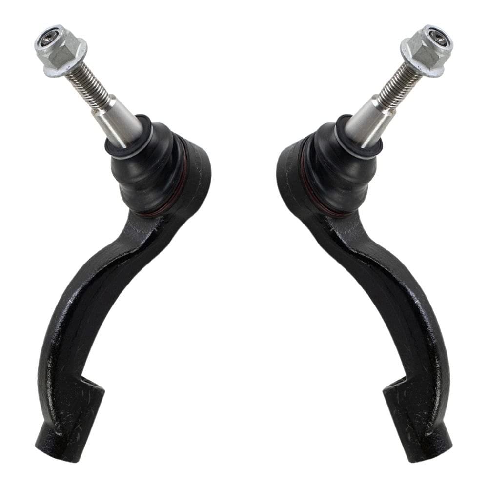 TRQ Front Outer Tie Rod Set Compatible with 2013-2019 Cadillac ATS 2014-2019 CTS 2016-2020 Chevrolet Camaro